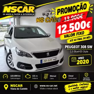 Peugeot 308 SW 1.5 BLUEHDI STYLE — fotografia 1